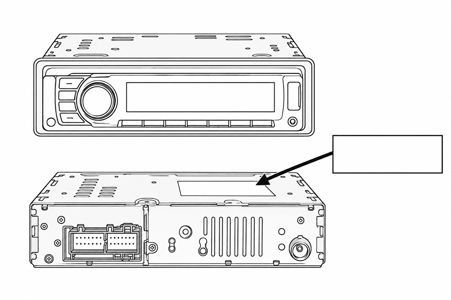 Kje je tipska nalepka na cd/dvd/avto radio/gps navigacija?